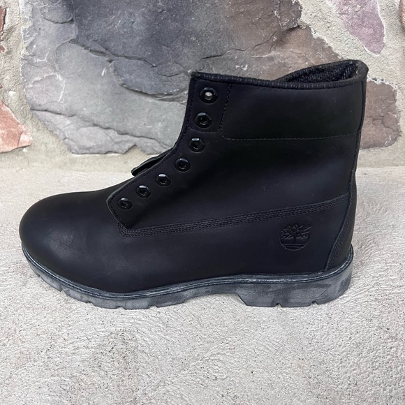 Men’s Timberland Classic Black Leather Boots (only left boot) 14W - Picture 1 of 6